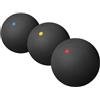 Alipis Palline da Allenamento Rimbalzanti e Resistenti per Racquetball 3 Pezzi in Gomma Uso Indoor e Outdoor, per Allenamento Professionale e Competizioni