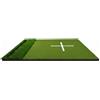 Baoblaze Golf Swing Training Pad Tappeto Golf Pratica Battuta Area Segnata Allineamento Canale Laterale Palle Alloggiamento Integrato Stratifcata Base, Verde, 15mm Fondo EVA Ad Alta Elasticità