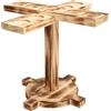 TYTOGE Giochi con Ganci Ad in Legno, Design con Scanalature Facile da Montare Interessanti Giochi con Anelli e Ganci Classici Durevoli per Adulti Pino per Feste (Legno naturale)