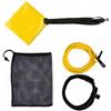 Amagogo 4 Pezzi Allenatore di Nuoto Cintura di Resistenza Paracadute Elastico Cordino Borsa a Rete SBR Combinazioni Flessibili Tether Stazionario Adatto Ad, 6-9-3m
