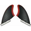 Ronyme da Surf Fibra di Vetro Pinna Accessorio Ricambio Montaggio Sicuro con Base a 2 Punti Design a Doppia Tonalità Professionale Adatte per Surfisti E , Nero+Verde