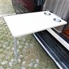 Generic XJBTBA Tavolo da Parete Pieghevole Compatto per Camper Tavolo da Pranzo montabile salvaspazio con Gambe Pieghevoli per Camper e Camper - Mobili Versatili per Interni ed Esterni (Colore: E)