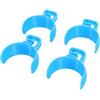 Qcwwy Clip per Pallina da Campo, Porta Pallina da Tennis in ABS, Confezione da 4, per Recinzione, Recupero Sicuro con una Sola Mano, per Lezioni di Allenamento, Giochi