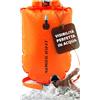 Nordlight Boa Nuoto Acque Libere - Dry Bag Pull Buoy Aiuto al Nuoto Adulti Borsa Impermeabile, Sacco Gonfiabile Impermeabile Boetta per Nuoto Triathlon Sacco Bagnato Boetta di Sicurezza - 28L Pro