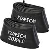 YunSCM 2Pcs 90/102-406 20 pollice Camera d'aria 20x3.5/4.0 AV32mm Ventil Compatible with 20 x 3.5, 20 x 3.8, 20 x 4.0 E-Bike/Bicycle Tire Tubes