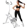 LEAFIA Stair Stepper per la casa, macchina da arrampicata verticale Stairmaster per allenamenti di tutto il corpo, pieghevole e compatto aerobica da arrampicata con display LCD, manubrio e pedali