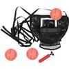 Ciieeo Canestro da Basket per Trampolino Pieghevole con Pompa e Pallone, Materiale PVC e Oxford, e Famiglie Sia Indoor Che Outdoor