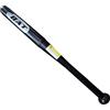 Gadgetking Mazza da baseball in metallo resistente per softball, bastone nero in acciaio inox