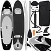 vidaXL SUP-Board-Set Aufblasbar Schwarz 300x76x10 cm