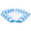MALUGOGO Amaca Galleggiante Gonfiabile per Piscina, Pieghevole a 4 Tubi | Pvc e Nylon, Design a Rete Strisce, Stabilità Elevata, Riponibile Facilità, Fino a 220 Libbre