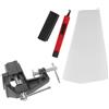 JUMPLAWN Kit di Riparazione Impugnature Golf Mini Morsa in Acciaio e Gomma, Strumento Rimozione e Lama per Sostituzione Grip Precisa per Tornei e Manutenzione in Movimento