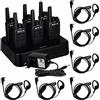 Retevis RT668 Walkie Talkie con Auricolari, Radio licenza-libero PMR446 con Cari