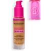 Revolution Beauty London Revolution Superfix Blur Longwear Foundation, F12.7NC, 23 ml | Per carnagioni da medie ad abbronzate fondotinta effetto matte a coprenza da media ad alta