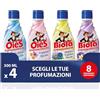 OièS Essenzassoluta Profumatore Bucato 300 ml (Confezione da 4) | Scegli le Tue 4 Profumazioni - Formula Ultra Concentrata Igienizzante con Azione Ammorbidente e Profumo Lunga Durata