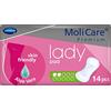 HARTMANN H MoliCare Premium Lady Pad, assorbente per incontinenza per donne con debolezza della vescica, Aloe Vera, 2 gocce, 14 pezzi
