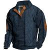 Vhersily Maglione Vintage Invernale Calda Felpa Da Uomo A Maniche Lunghe Maglioni Henley Polo Con Colletto Rialzato, Maglione Lavorato A Maglia A Cavo Di Base Comodo Classico Rock Sportivo Hip Hop