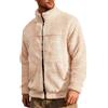 Vhersily 2025 Felpa Invernale Da Uomo Senza Cappuccio Giacca In Pile Con Calda Imbottitura Slim Fit Peluche Cappotto Morbida e Leggera Maniche Lunghe Antivento Giubbotti da Lavoro per Tempo Libero