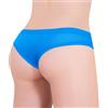 LittleForBig Mutandine Sottili con Cintura Respirabili Brasiliane Cheeky Slip per Nascondere Arringo Modellante per Crossdresser e Persone Transgender, Blu, S