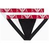 Emporio Armani 2-Pack Thong, Slip a Tanga Uomo, White/Black,