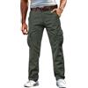 Vhersily Pantaloni Cargo da Uomo Foderati in Pile, Tattici Multitasche Durevoli Invernali Caldi Lavoro Elasticizzati Laterali Tasconati Pantalone Outdoor Trekking Utility Militare, Streetwear