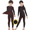 NOOYME Intimo Termico Bambino Biancheria Intima Termica Bambina Pantaloni e Maglia Termica Traspirante Asciugatura Rapida per Sci Corsa Calcio