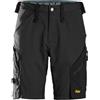 Snickers Workwear LiteWork 6112 - Pantaloncini da lavoro leggeri, nero, 50 Regolare