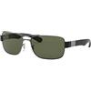 RAY-BAN RB 3522 Occhiali da Sole, Grigio (Gunmetal), 64 mm Unisex-Adulto