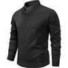 Vhersily 2025 Maglione Uomo con Scollo a V Maglioncino in Maglia di Cotone Maglioni Invernali Classico Pullover Maglie Lavoro Casual Stile Urbano Y2K Elegante per Lavoro Passeggiata e Matrimoni