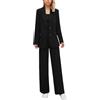 Vhersily Tailleur Donna Eleganti Pantaloni e Giacca da Cerimonia Curvy Blazer a Maniche Lunghe 2 Pezzi Elegante Suit Ufficio Completi Lavoro Autunno Inverno Casual Completo per Sera, Mezze Stagioni