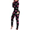 Vhersily Pigiama Donna Sexy Hot per Sesso Aperto Cotone Invernale Pigiama Intero Caldo Lovable Pile Manica Lunga Lingerie Curvy Felpato Nightwear 2026 Regalo Capodanno San Valentino per Notte di Nozze