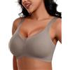 HORISUN Reggiseno da donna senza ferretto, comodo, senza cuciture | Bustier Bralette in rete e pizzo, senza cuciture, senza ferretto, per tutti i giorni, maglietta e sonno, nero, S