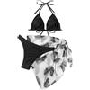 Generico Bikini Donna Mare Push Up Tanga Hot Costume Due Pezzi Imbottito Triangolo Americana Costumi Bagno 2 Pezzi Schiena Scoperta Piscina Tankini Spiaggia Estate Swimsuit