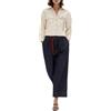 Yes Zee Pantalone Donna Palazzo Tessuto Chambry Art. 01P386