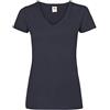 Fruit of The Loom - SS045M, T-Shirt Donna, Blu (Deep Navy), 42 (Taglia Produttore: Large)