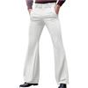Vhersily Pantaloni A Zampa Da Uomo Anni '70 Da Discoteca Bell Bottom Jeans Pantaloni '60 A Campana, Comodi e Versatili per Look, Workout Running Sportivo, Per Autunno e Inverno, per Cosplay, Carnevale