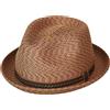 Bailey 1922 Mannes Cappello1922 Donna/Uomo - Cappello di Paglia da Sole Cappelli Spiaggia con Nastro in Grosgrain Primavera/Estate Estate - XL (60-61 cm) Arancia