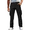 Vhersily Pantaloni Cargo da Uomo Foderati in Pile, Tattici Multitasche Durevoli Invernali Caldi Lavoro Elasticizzati Laterali Tasconati Pantalone Outdoor Trekking Utility Militare, Streetwear