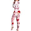 Vhersily Pigiama Donna Sexy Hot per Sesso Aperto Cotone Invernale Pigiama Intero Caldo Lovable Pile Manica Lunga Lingerie Curvy Felpato Nightwear 2026 Regalo Capodanno San Valentino per Notte di Nozze