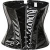 Vhersily Corsetto Da Donna In Pelle Pu, Corpetto Intero Lucido, Con Chiusura Lampo E Lacci, Per Feste Di Carnevale, Sottoseno, Adattamento, Yoga, Sonno, Adatto Rinascimentale Medievale, Per Halloween