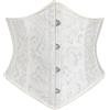 SCARLET DARKNESS Cintura da corsetto da donna Steampunk Vintage Lace Up Cintura larga