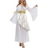 Vhersily 2025 Donna Abito Da Dea Atena Greca Vestito Romana Con Copricapo Di Paillettes Toga Costume Cosplay, Vittoriano, Per Il Rinascimento, Carnevale, Halloween, Feste, Principessa, da passerella