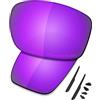 Saucer - Lenti di ricambio per occhiali da sole Oakley Valve New 2014, (High Defense - Violet Purple Polarized), Taglia unica