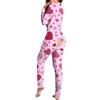 Vhersily Pigiama Donna Sexy Hot per Sesso Aperto Cotone Invernale Pigiama Intero Caldo Lovable Pile Manica Lunga Lingerie Curvy Felpato Nightwear 2026 Regalo Capodanno San Valentino per Notte di Nozze