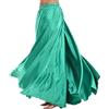 Vhersily Gonna Danza del Ventre Professionali Costume Swing Gonne Lungo Elastico in Vita Spiaggia Lunga Abito Stage Danzatrice Raso Performance, per Cerimonie Discoteca, per Business e Matrimoni