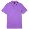 Armani Exchange Polo Slim Fit in Piquet di Cotone, Viola del Pensiero, XXL Uomo
