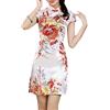 XueXian(TM) Vestito retrò Cinese Qipao Tradizionale Mini Cheongsam a Maniche Corte