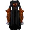 Vhersily Abito Da Donna Gotico Da Strega Stile Barocco Da Principessa Abiti Lungo Medievale Da Sera Da Cocktail da Sposa Vintage Curvy Vestiti Cocktail Serata Cerimonia Regalo Halloween Capodanno