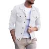 Vhersily Giacca Estiva da Uomo in Jeans, in Denim, Primaverile Vintage, Giacca Classica Cargo Slim Fit, Giaccone Invernale Trench Coat Outwear, Punk Streetwear, Classico Formale Chic Jackets