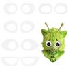 BENECREAT 10 Pezzi 5 Stili Occhi in Acrilico Bianco per Fursuit, Occhi Finti per Cosplay, Occhi di Peluche per La Creazione di Personaggi Personalizzati e Design Creativo