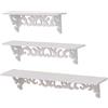 ABOOFAN Mensola da Parete Bianca Set 1 in Wood-plastic Board